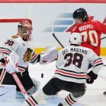 Panthers raise Stanley Cup banner, then down Blackhawks